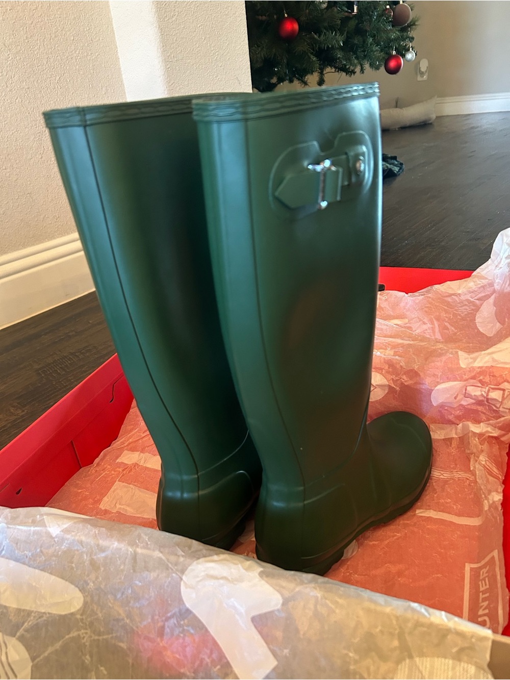 Tall Hunter Boots (Hunter Green) Size 7 - Picture 3 of 5